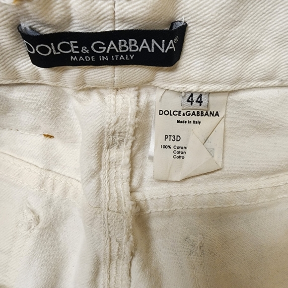 Dolce & Gabbana White Jean Shorts - Picture 5 of 5